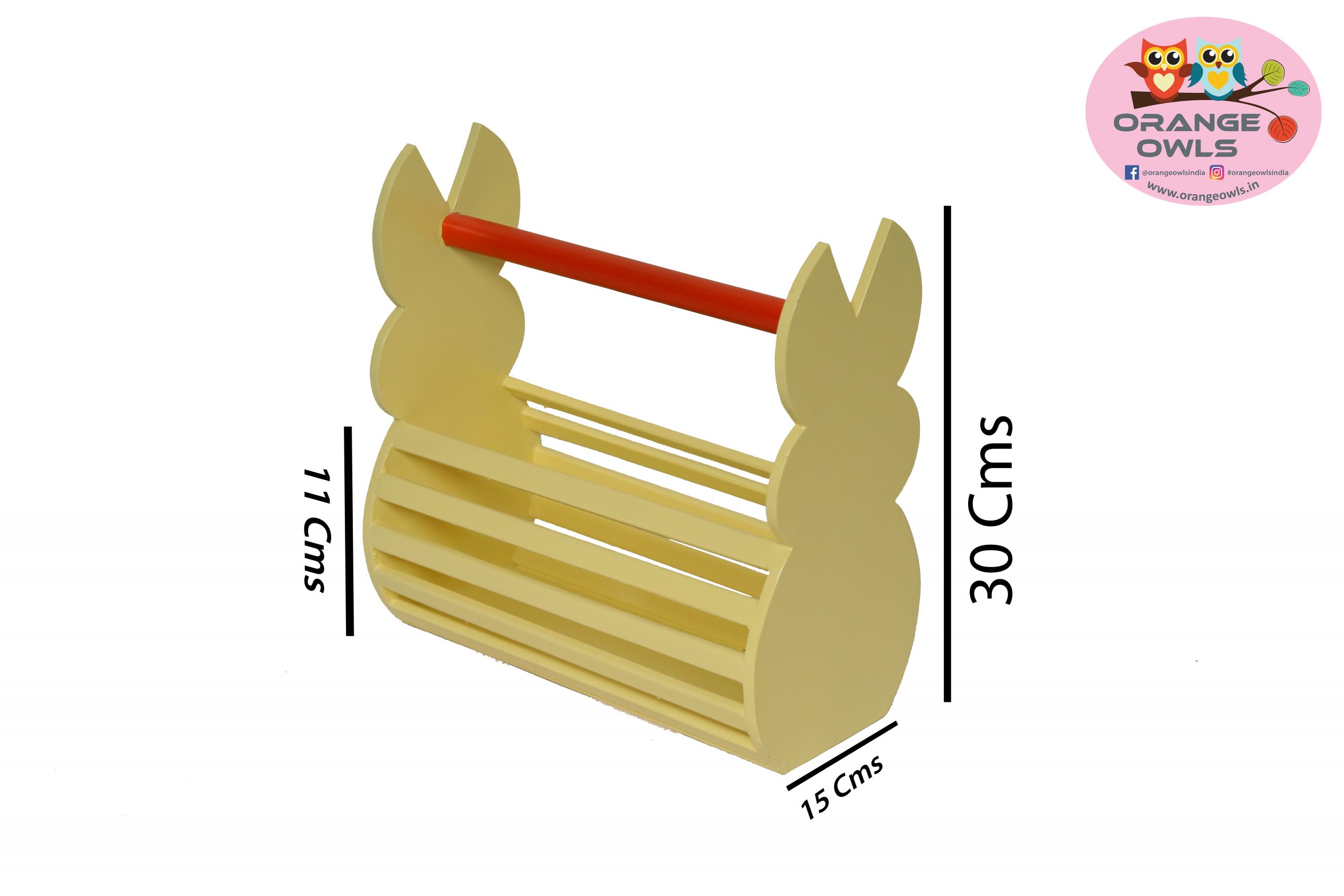 BASKET BUNNY ( YELLOW)